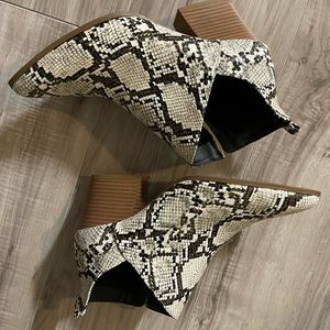 Snakeskin Booties